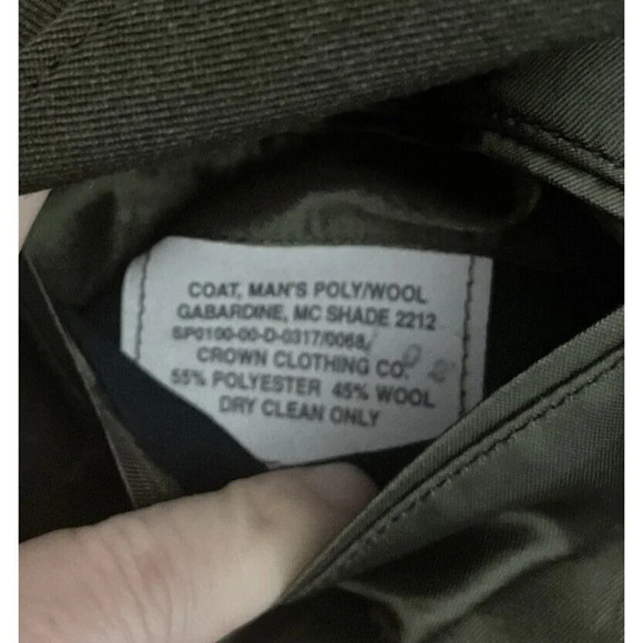 DSCP US Marine Corps Service Uniform‎ Size 39R Crown Clothing Company USA Green - Picture 5 of 11